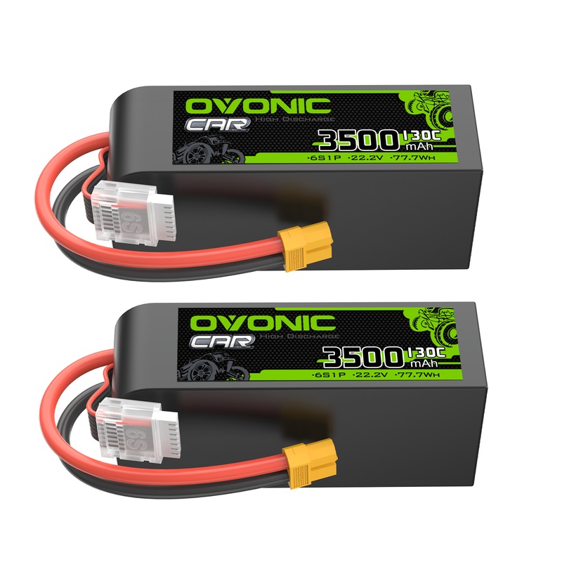 OVONIC 130C 3500mAh 22.2V 6S LiPo Battery with XT60 Plug for 6S RC Car 1/8 scale Vehicles RC Airplane