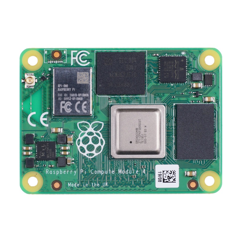 Raspberry Pi Compute Module 4 (CM4108032), 8GB LPDDR4, 32GB eMMC, Dual 4K Display, 2.4/5GHz WiFi & BT 5.0