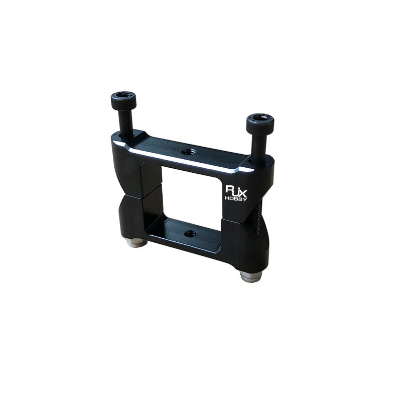 RJX Square Aluminum Tube Clamp for 20mm Square Carbon Fiber Tubes, 15g, M3x35 Screws + Nuts