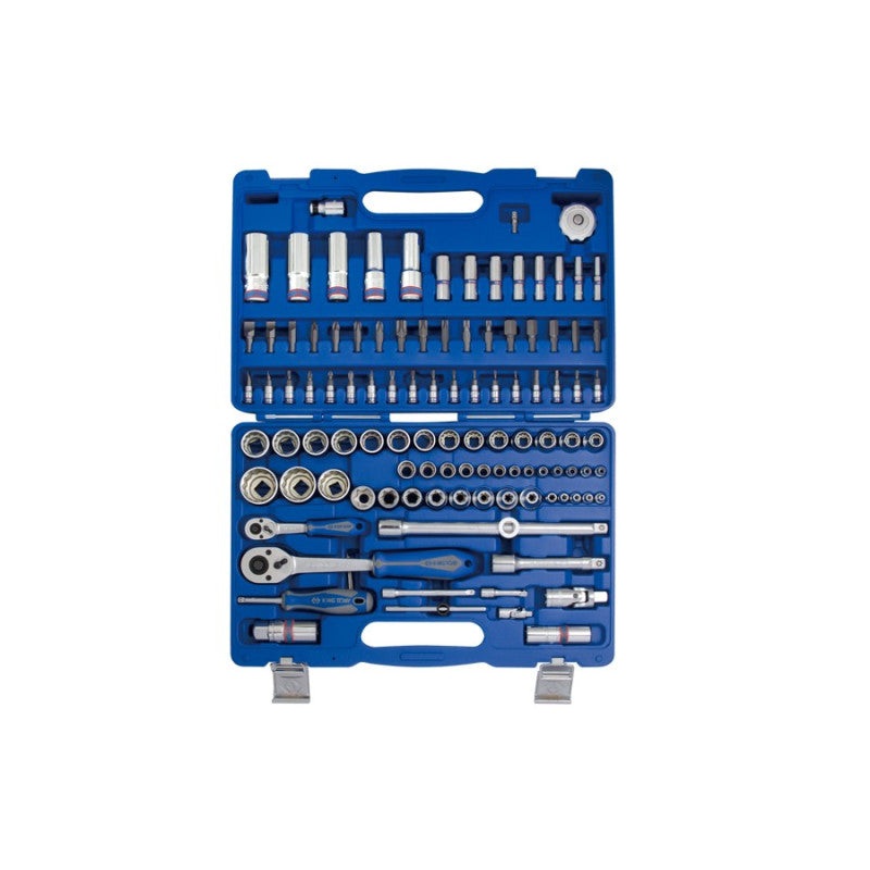 Universal 110-Piece Socket Set 1/4" to 1/2" in Plastic Case