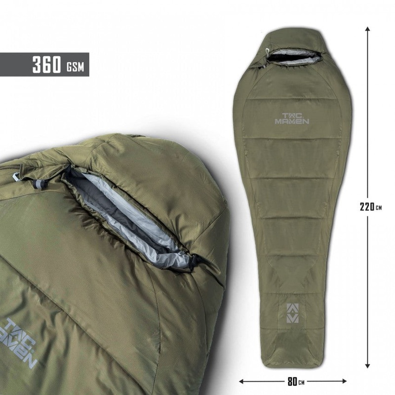 Pentagon Mummy Sleeping Bag in Dark Olive