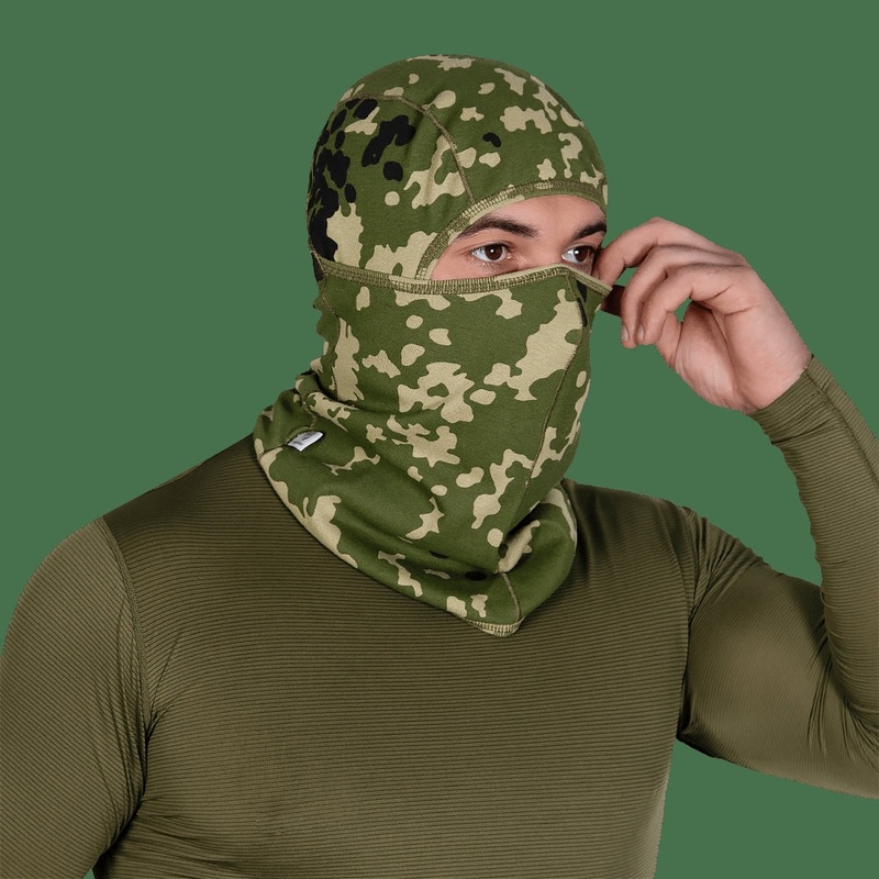 Pro Ribana Flecktarn D Balaclava - Versatile Outdoor Headgear