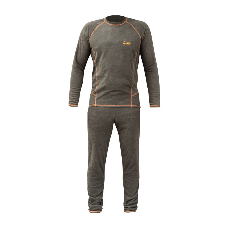 Tramp Men's Microfleece Thermal Underwear Set (Shirt + Pants) Olive