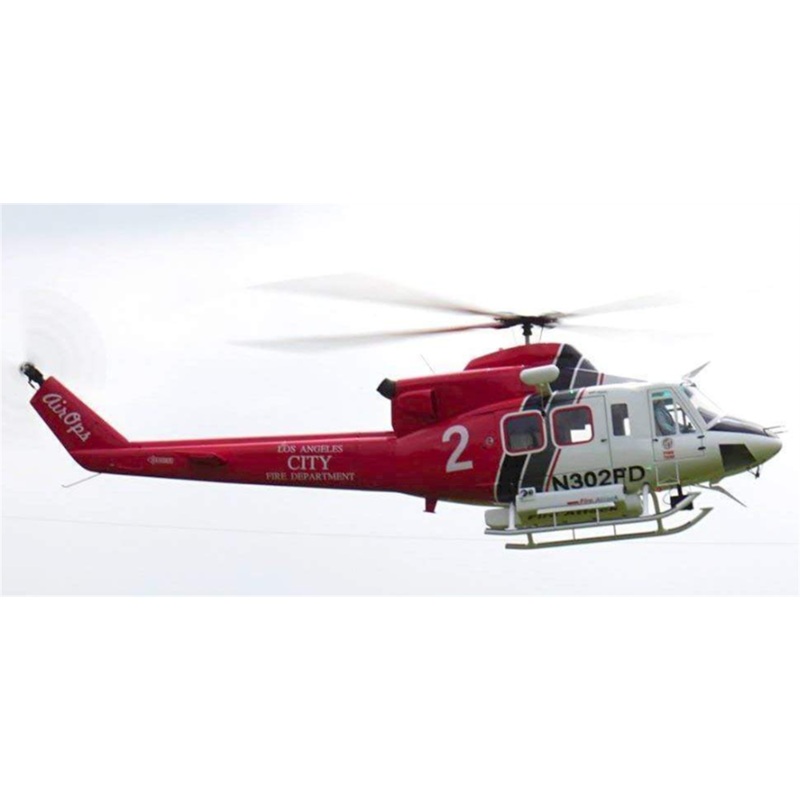 800 WBR B 412 ARF RC Helicopter Fuselage B412 LA Fire & Rescue 800 Size Scale