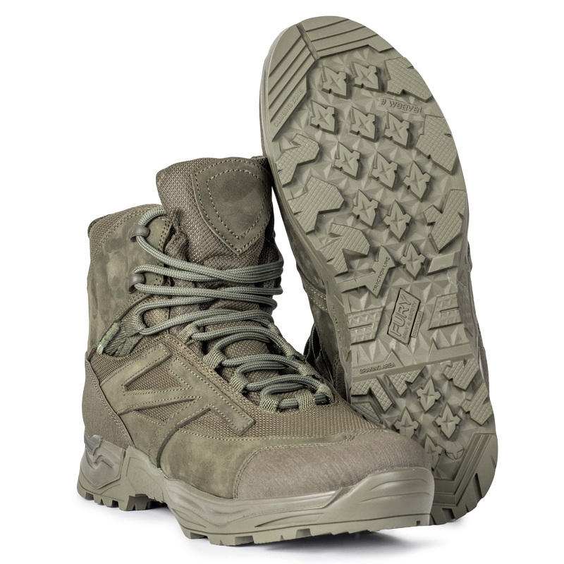 Extreme V-Track Winter Boots with Membrane in Olive