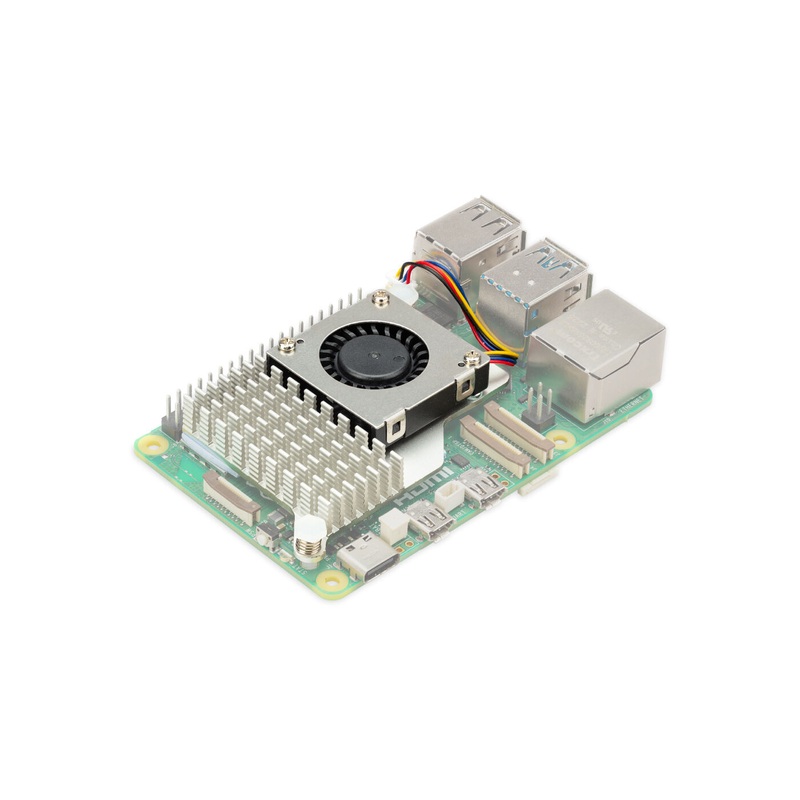 Raspberry Pi Official Active Cooler for Raspberry Pi 5 Metal Heatsink + VariableSpeed Blower, FanConnector Control