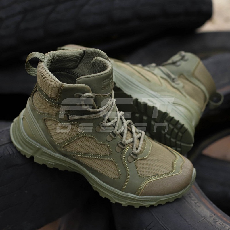 Rugged Summer Boots Varjag with Mesh in Khaki