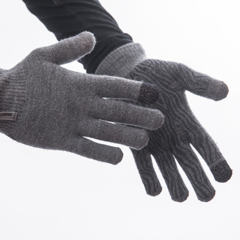 Sensor Merino Gloves in Grey, Size S/M