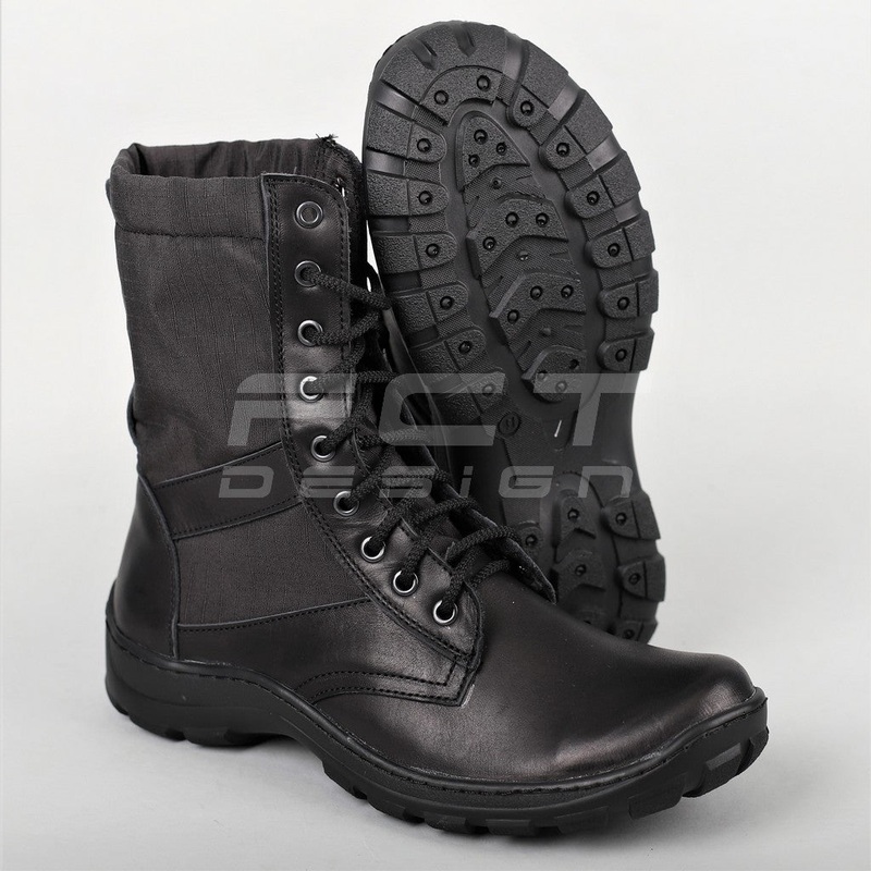 Lightweight Summer Rugged Boots "PU" with Black Fabric Inserts