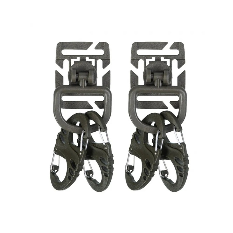 MI-TEC Ultimate Rugged Carabiner Set in Olive Drab
