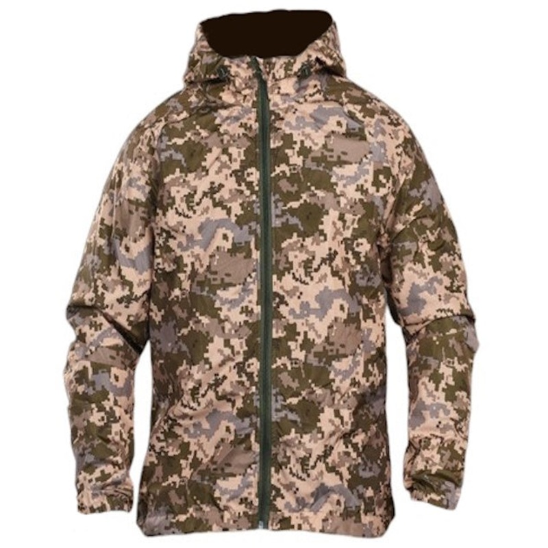 Windbreaker Rain Jacket with Pockets, Color MM14, Size 62