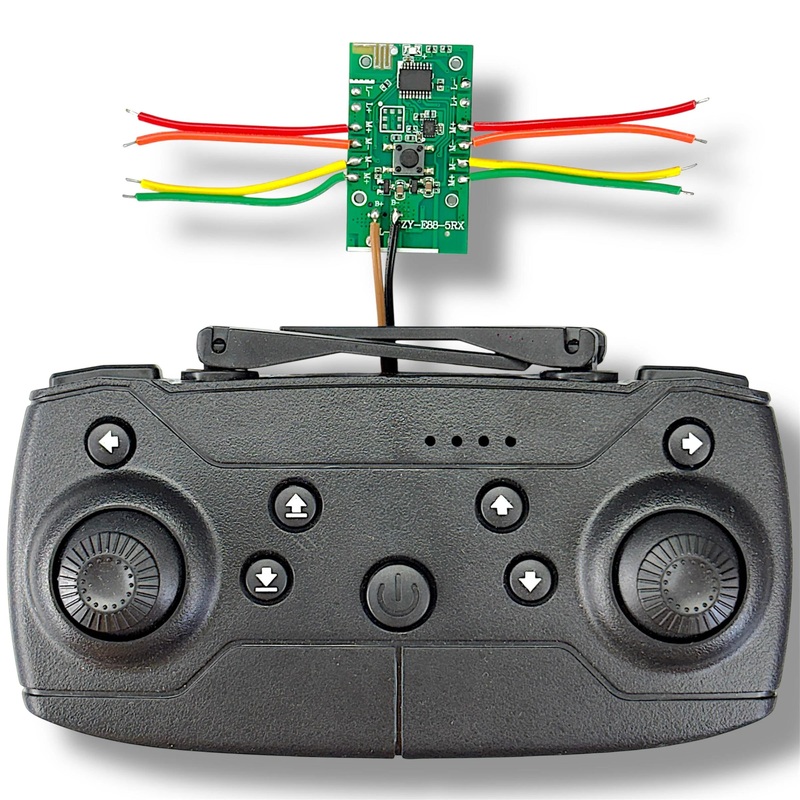 E88 Drone Receiver & Transmitter RC Set | Remote Control & Receiver Module for DIY Drone Projects