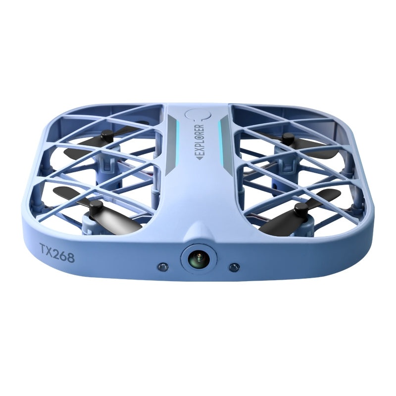 JJRC H107 Mini Drone - 8K 4K Quadcopter with Camera Real-Time Transmission Mini Pocket UFO Small Remote Control Plane Toy Boy No camera White