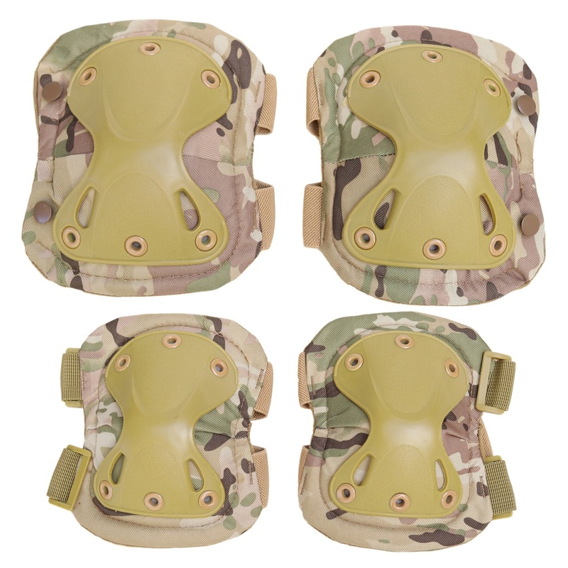 Multicam Rugged Knee and Elbow Pad Set