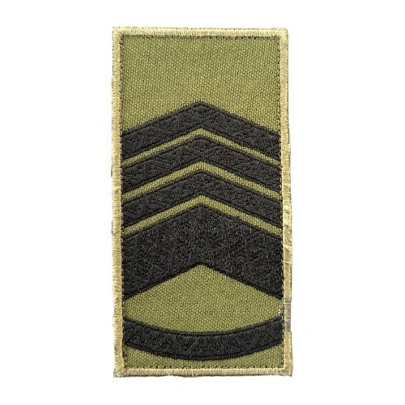 Velcro Chest Patch Chief Master Sergeant Olive Green