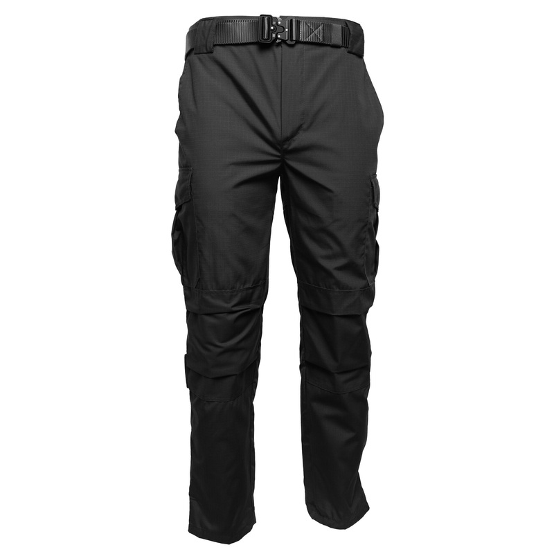Vik-Tailor Black Rugged Ripstop Pants