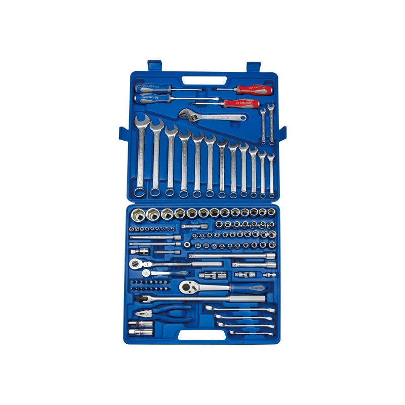 107-Piece Tool Set with 1/2", 3/8", and 1/4" Drive Sizes