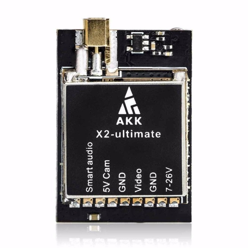 AKK X2-ultimate Transmitter - 25mW/200mW/600mW/1200mW 5.8GHz 37CH FPV Transmitter with Smart Audiofor RC FPV Racing Drone RC Quadcopter X2-ultimate SMA A.