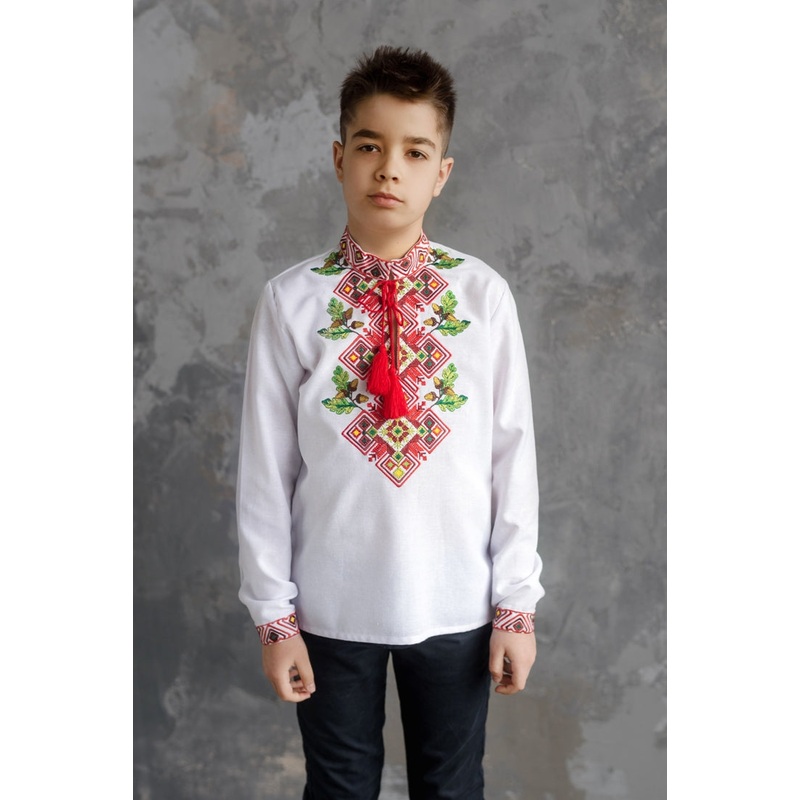 Boys' Cotton Button-Up Shirt