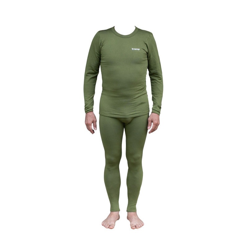 Tramp Warm Soft Men's Thermal Underwear Set (Shirt + Pants) Olive
