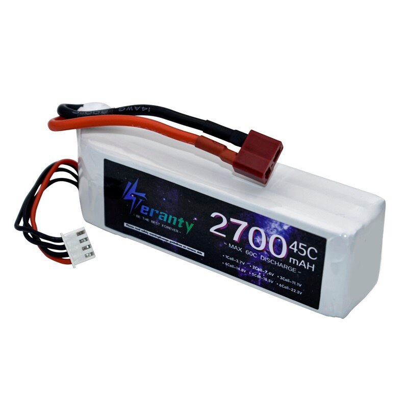11.1V 2700mAh 3S 45C Lipo Battery Spare Parts - for RC Car Airplane Boat Drone Quadcopter Battery 3s 11.1V Battery 1PCS With JST