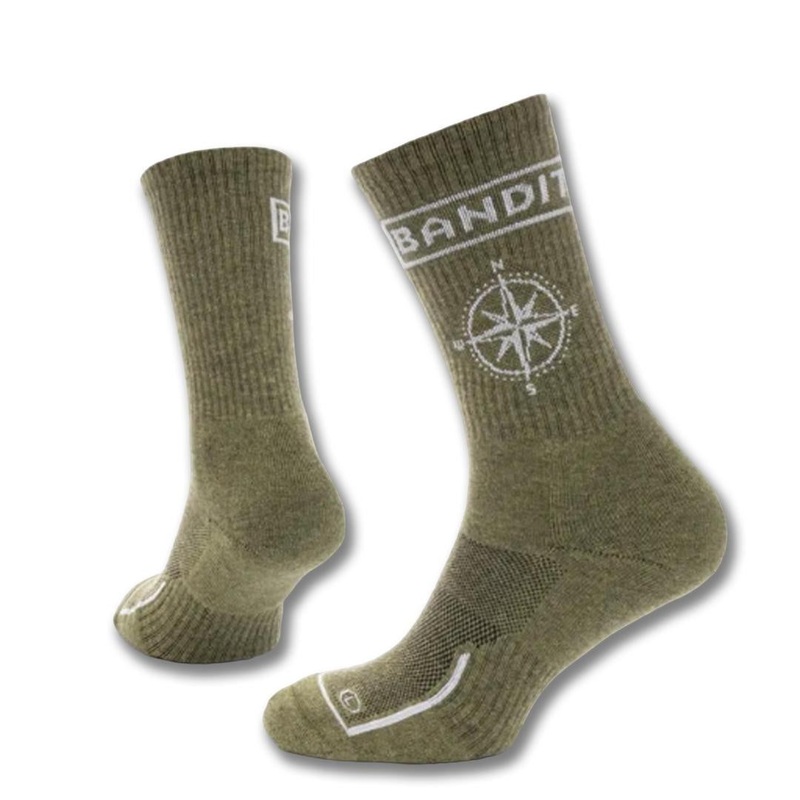 Compass Olive Hiking Socks Size 46-48