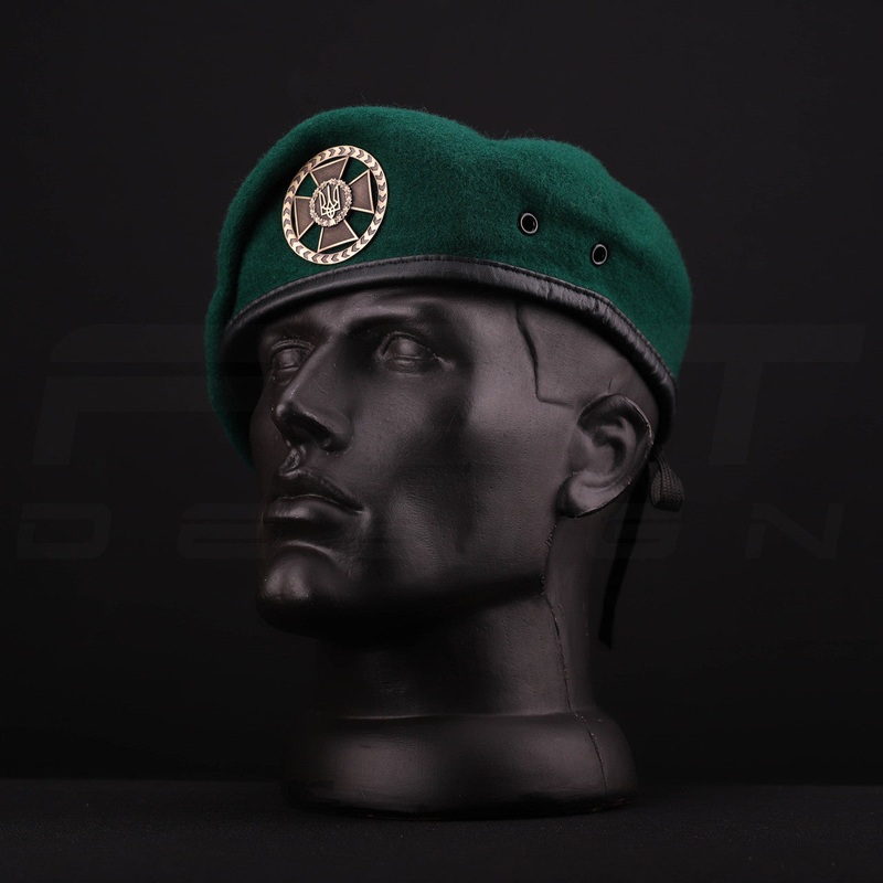 New Model Green DPU Beret with Raindrop Pattern