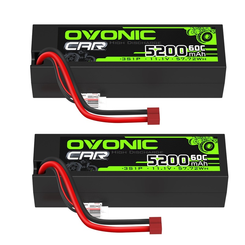 OVONIC Lipo Battery 5200mAh 50C 11.1V 3S RC Battery with Deans and XT60 Connector for RC Car Boat Truck