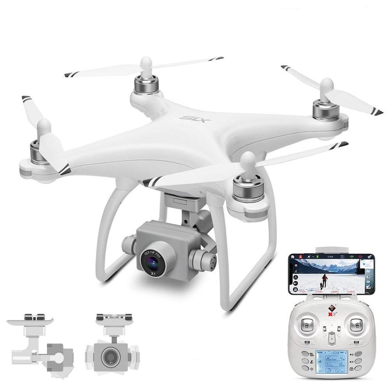Wltoys XK X1S Drone - 4K HD Camera 2-Axis Self-stabilizing Gimbal 5G Wifi FPV GPS Brushsss RC Quadcopter VS Wltoys X1 Drone Professional Camera Drone 1 Battery