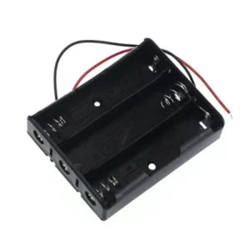 3 Cell 18650 Battery Holder Case | 3 Slot Lithium Battery Holder with Wire for DIY Electronics & Robotics Projects