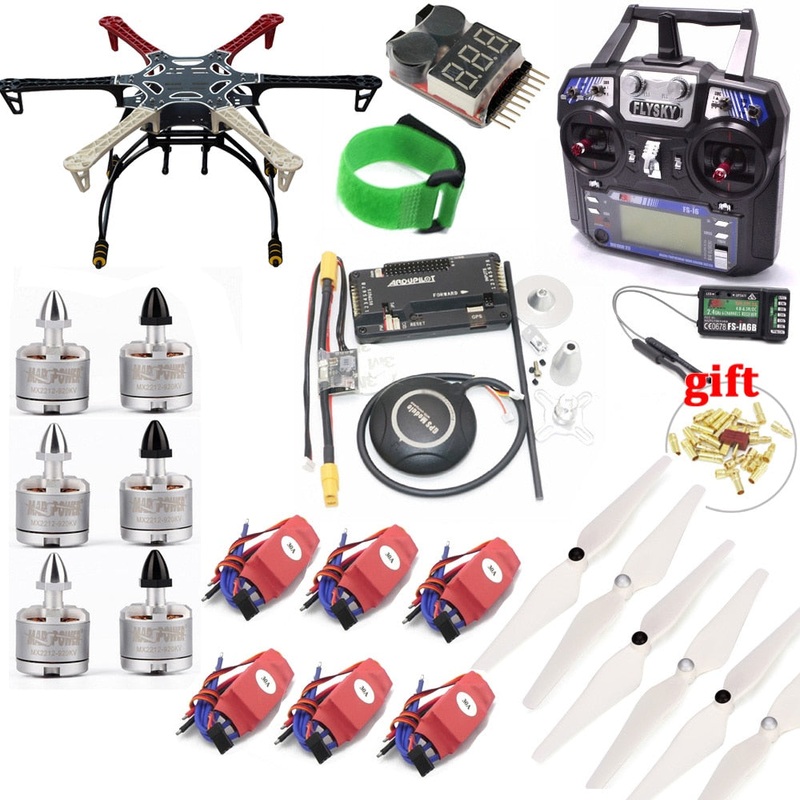 F550 Frame Kit Quadcopter with APM2.8 Controller board - 7M GPS 2212 920KV cw/ccw 30A SimonK ESC Flysky FS-i6 TX For Rc Quadcopter F550 with FS-I6 IA6B
