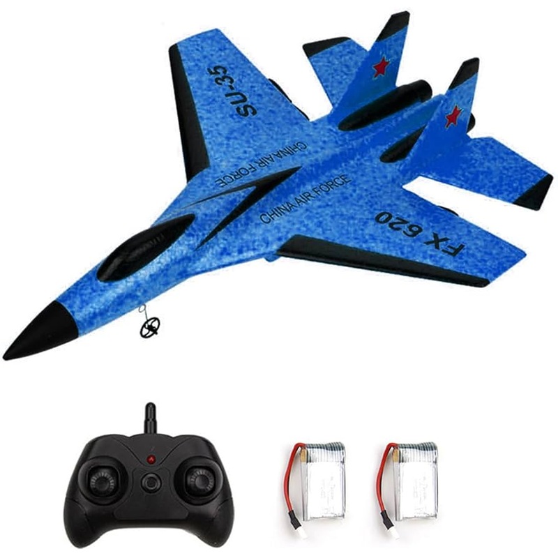 FX-620 SU-35 RC Plane - Remote Control Airplane 2.4G Remote Control Fighter Hobby Plane Glider Airplane EPP Foam Toys RC Plane Kids Gift 1