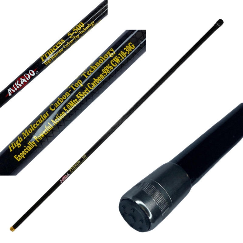 Mikado Princess 6m Carbon Fishing Rod Without Guides