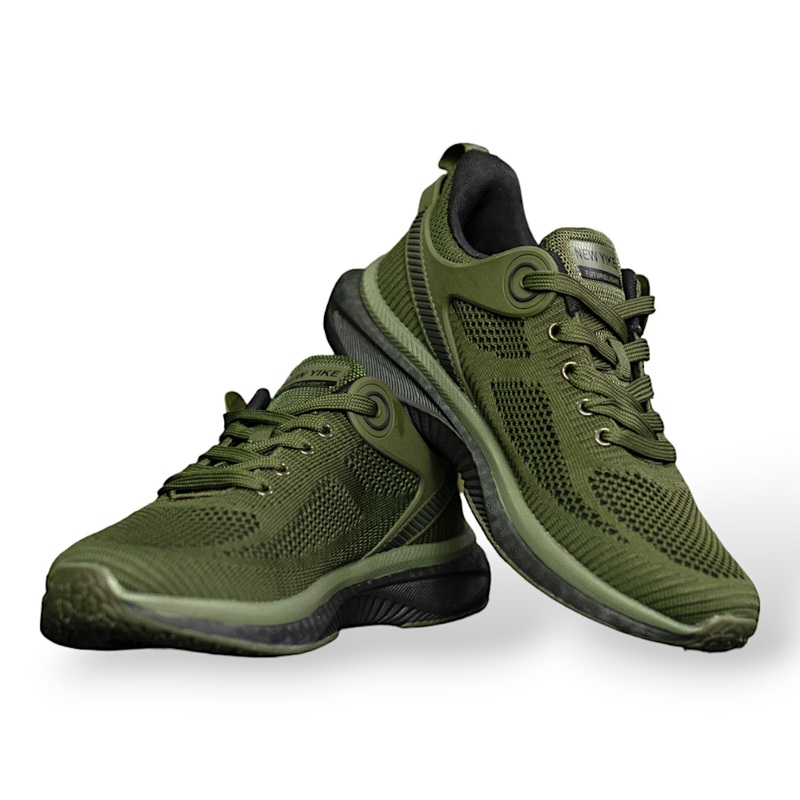 New Yike Sport Olive Sneakers, Size 46