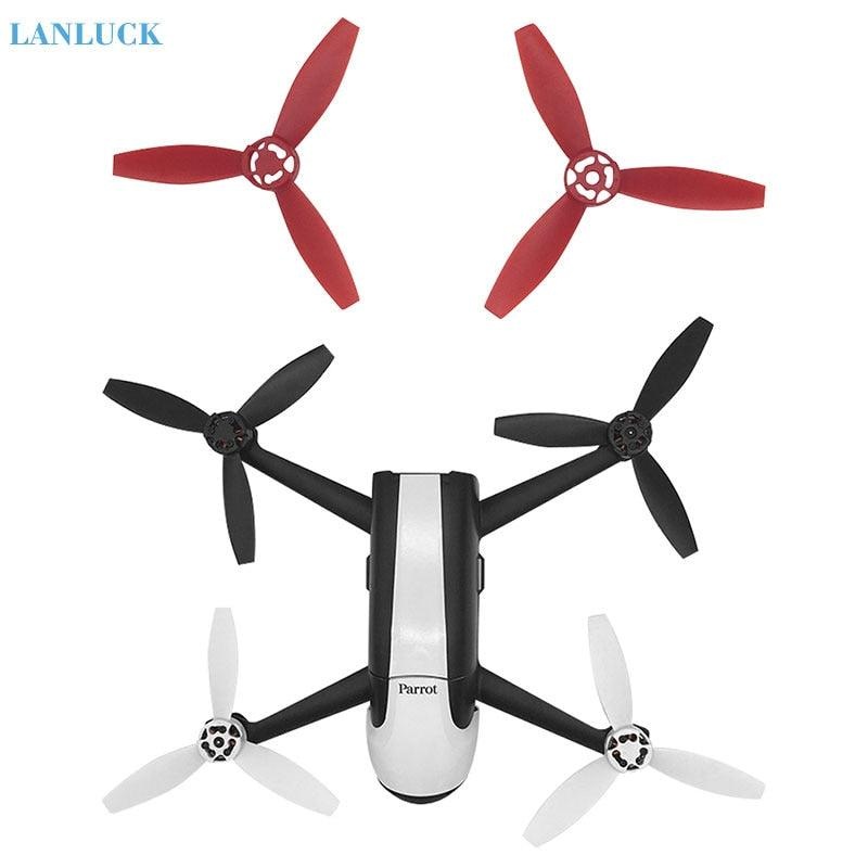 4PCS Propeller for Parrot Bebop 2 Drone Quick Release Blade Rotors Parts Replacement Props CW CCW for Bebop 2 Accessories 4 Black