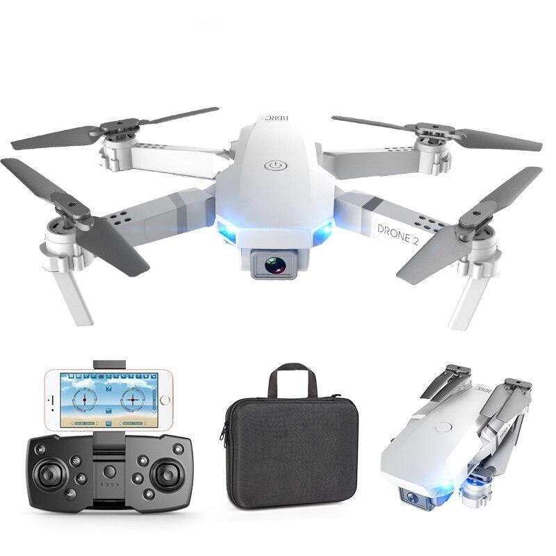 E59 Drone - Photograp UAV Profesional Quadrocopter with 4K Camera Fixed-Height Folding Unmanned Aerial Vehicle Quadcopter 2MP-720P-1 Bag W