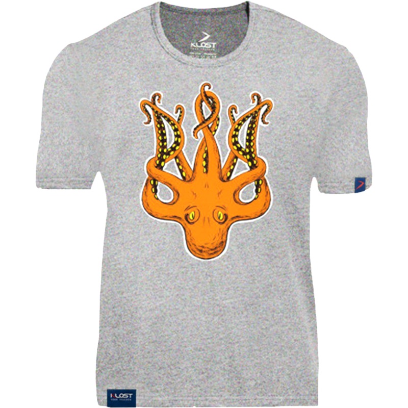 KLOST Trident T-Shirt in Grey Melange, Size 6XL