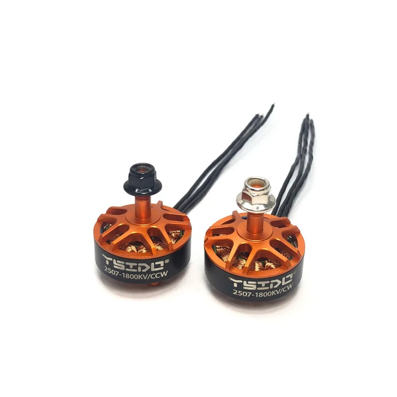 YSIDO 2507 1800KV 36S Brushless Motor with 5mm Shaft for 5-Inch FPV Racing Drones Tyro129 Darwin129 GEPRC 2507 2-Pairs