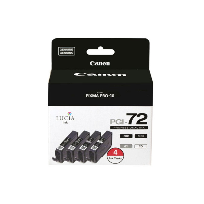 Canon Lucia PGI-72 Ink Tank Value Pack with Chroma Optimizer