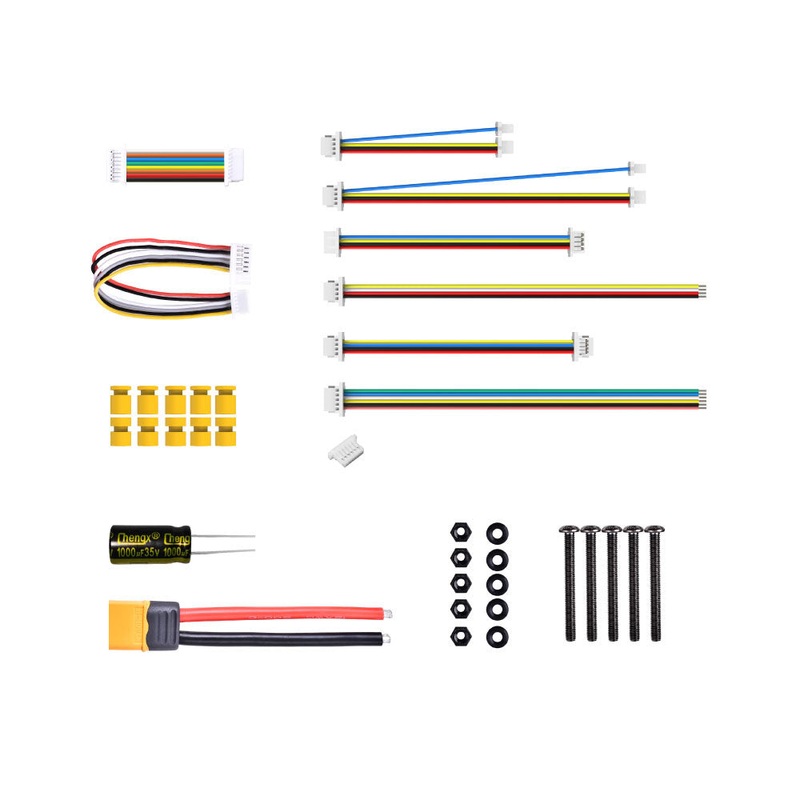 SpeedyBee F7 V3 Stack Accessory Bundle (No Flight Controller) - Cables, Hardware, 35V 1000uF, XT60