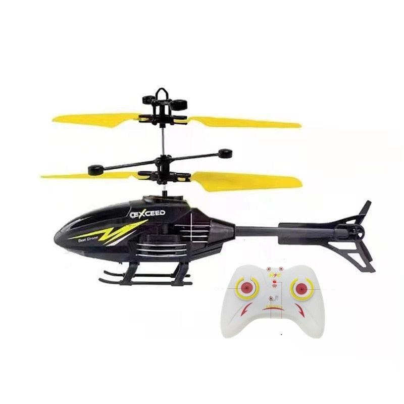 YKF1303 RC Helicopter - 2 Way Remote Control Helicopter with Light Usb Charging Fall Resistant Mini Airplane Model Resistant Toys Gifts Rc Airplane Acceleration belt-A1