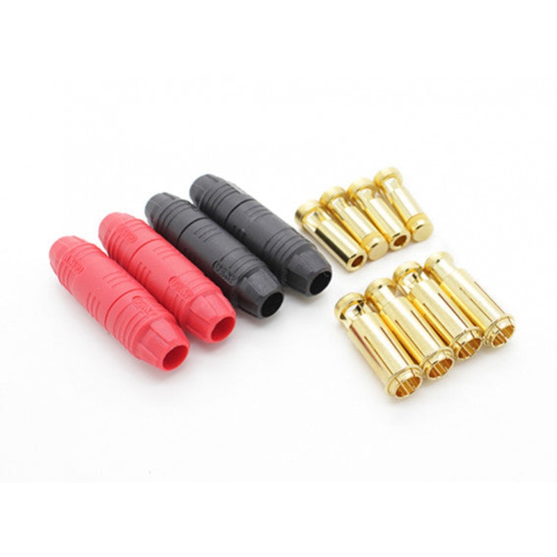 AS150 7MM ANTI SPARK SELF INSULATING BULLET CONNECTORS (2 PAIRS)