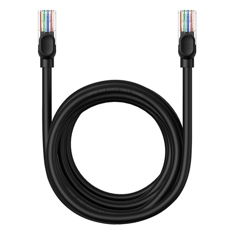 Baseus High Speed CAT5 Gigabit Ethernet Cable (Round Cable) 5m-Cluster Black