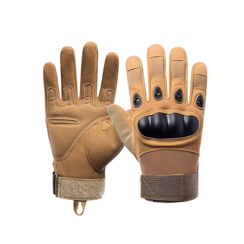 Coyote Full-Finger Rugged Gloves, Size M
