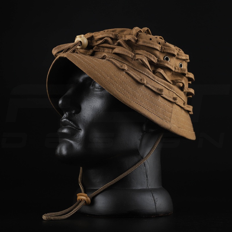 Coyote Ripstop Rugged Hunter Panama Hat with Adjustable Strap