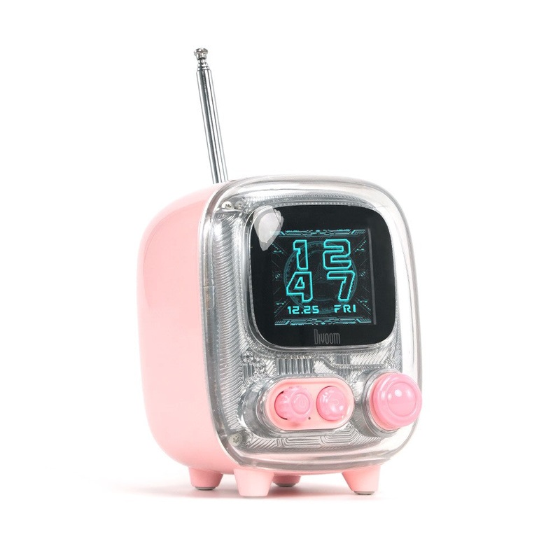 Divoom Tiivoo-2 Photo Album & Lyrics Speaker Pink