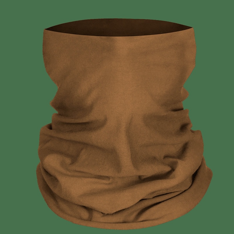 Eco 100% Cotton Coyote Tube Scarf - Versatile Outdoor Accessory