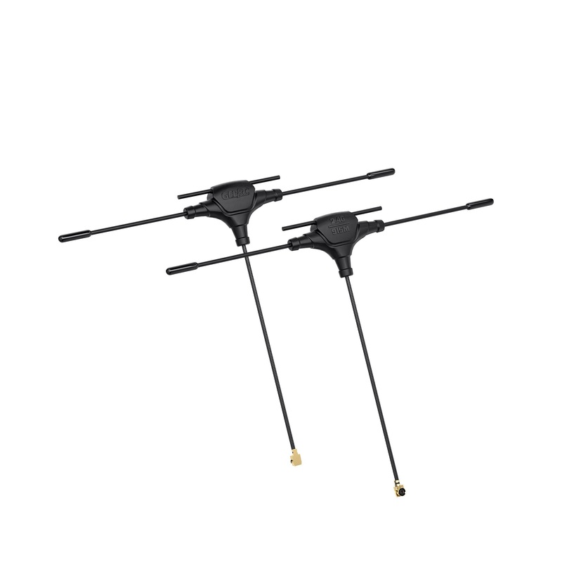 GEPRC 915M/2.4G Dual-Band T Antenna for ELRS Dual-Band Receiver, IPEX1, 80mm Coax, 2dBi