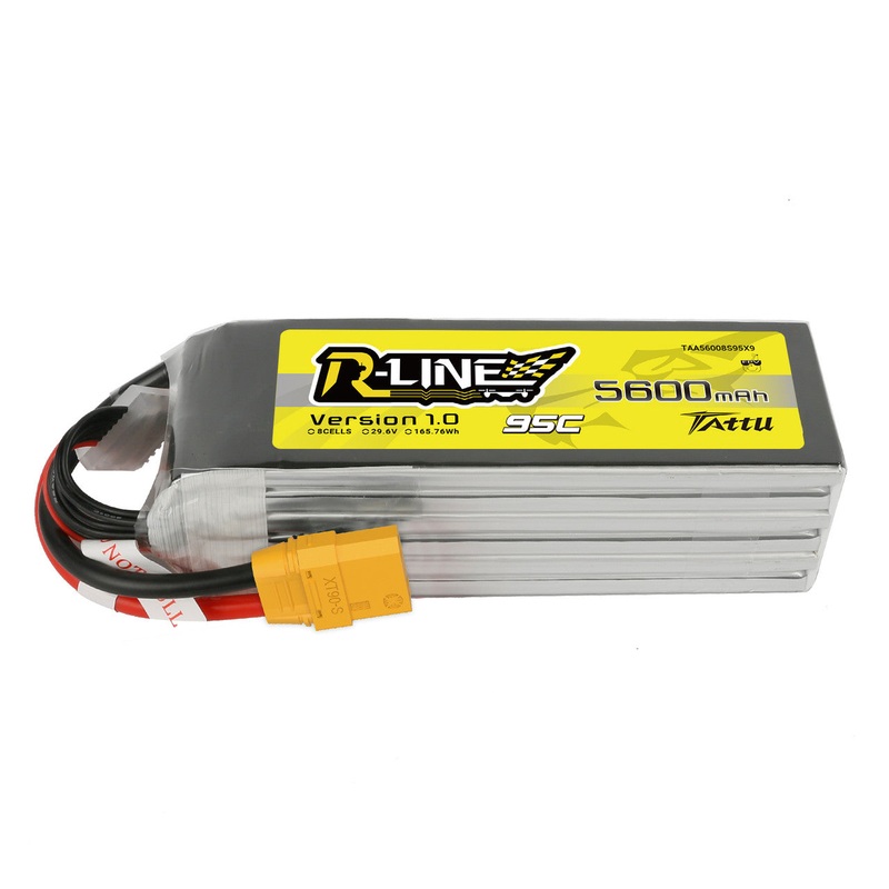 Tattu R-Line 5600mAh 29.6V 8S1P 95C 165.76Wh LiPo Battery Pack with XT90-S Connector