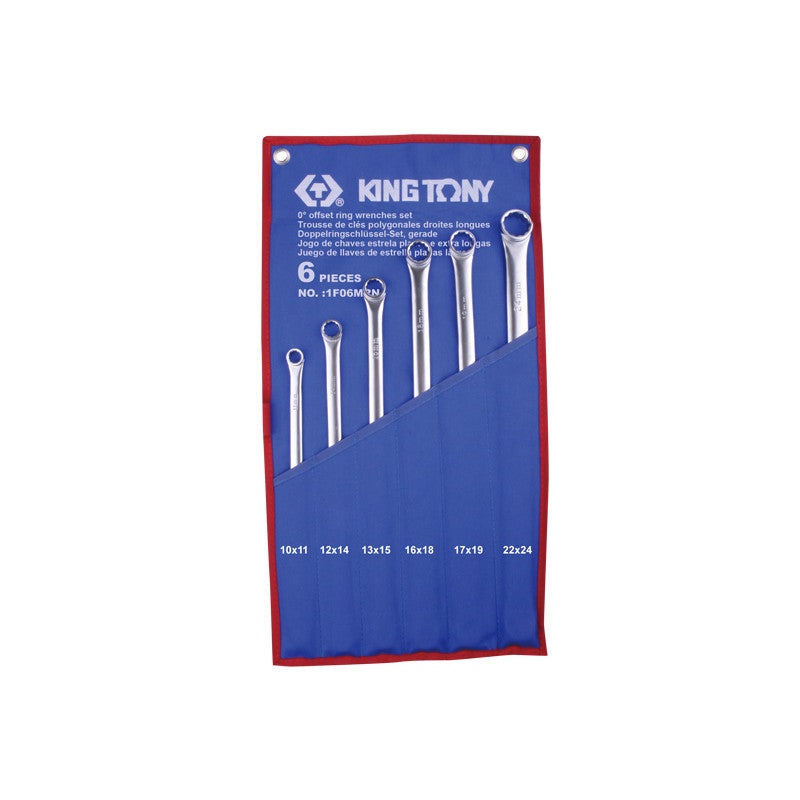 6-Piece Super Long Open-End Wrench Set in Terylene Pouch